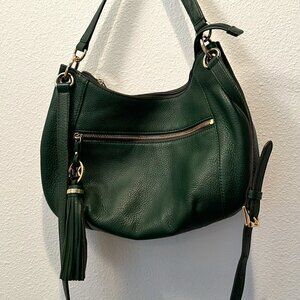 Michael Kors Hobo Shoulder Crossbody Bag DARK GREEN CLOSET CLEAROUT DISCOUNT